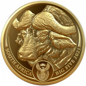 1oz Big Five Buffalo, South Africa, 2021, Reverse