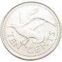 Barbados, 2005, 10 Cents, Iron, Reverse