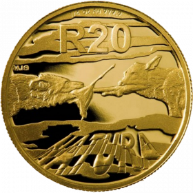 Natura - 2012 African Painted Wolf(R20, 1/4 oz, 24 ct gold) Reverse