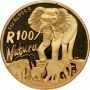 Natura - 2008 The Elephant(R100, 1 oz,  24 ct gold) Reverse