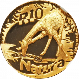 Natura - 2006 The Giraffe(R10, 1/10 oz,  24 ct gold) Reverse