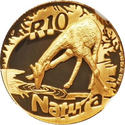 Natura - 2006 The Giraffe(R10, 1/10 oz,  24 ct gold) Reverse
