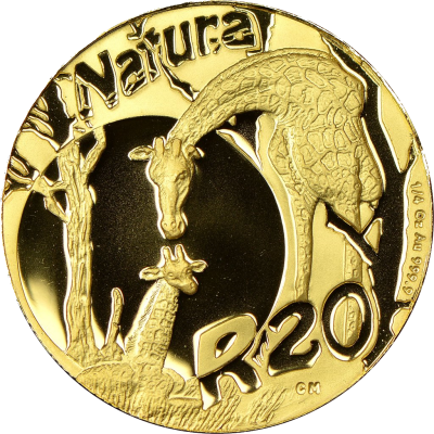 Natura - 2006 The Giraffe(R20, 1/4 oz,  24 ct gold) Reverse