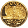 Natura - 1994 The Lion(R10, 1/10 oz,  24 ct gold) Reverse