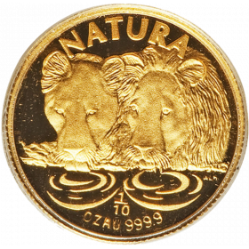 Natura - 1994 The Lion(R10, 1/10 oz,  24 ct gold) Reverse