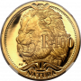 Natura - 2003 The Lion(R10, 1/10 oz,  24 ct gold) Reverse