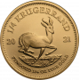 1/4 oz Krugerrand, South Africa, 2021 Fine Gold Reverse