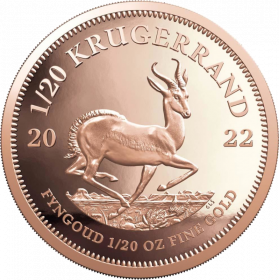 1/20 Krugerrand, South Africa, 2022 Gold Reverse