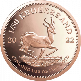 1/50 Krugerrand, South Africa, 2022 Gold Reverse