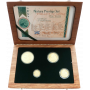 Natura - 2003 The Lion, Prestige Set (4 coin set, 24 ct gold) box open