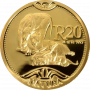 Natura - 2003 The Lion, Prestige Set (4 coin set, 24 ct gold) R20 Reverse