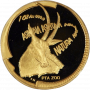 Natura - 2000 The Sable, Prestige Set (4 coin set, 24 ct gold) Ounce R100 Reverse