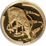 Natura - 2000 The Sable, Prestige Set (4 coin set, 24 ct gold) Tenth R10 Reverse