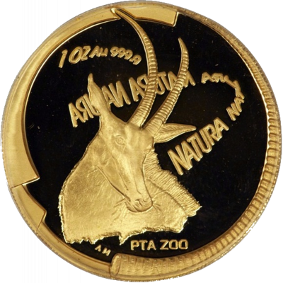 Natura - 2000 The Sable(R100, 1 oz,  24 ct gold) Reverse