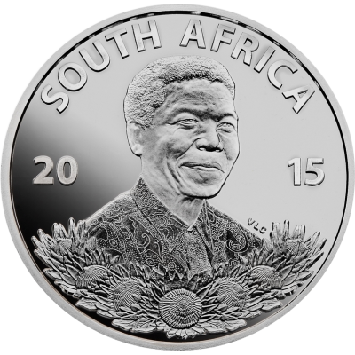 R1, South Africa, Protea 2015, Silver - Obverse
