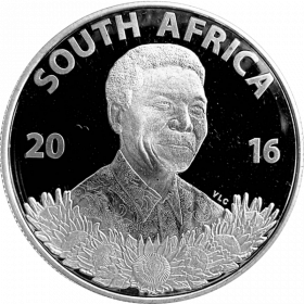 R1, South Africa, Protea 2016, Silver - Obverse