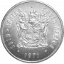 One Rand, South Africa, 1971, Silver - Obverse
