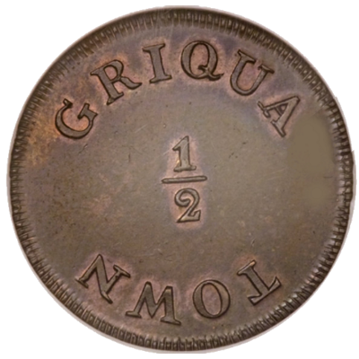 Half Penny, Griqua, 1815-16, Copper - Reverse