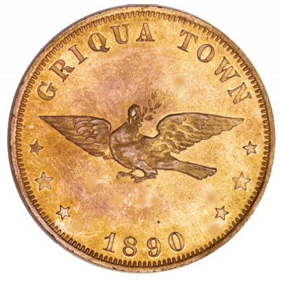 One Penny, Griqua, 1890, Copper - Reverse