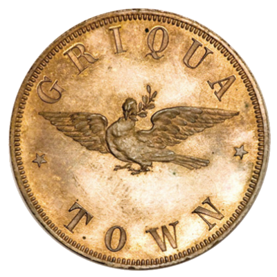 One Penny, Griqua, 1890, Copper - reverse