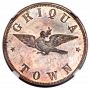 One Penny, Griqua, 1890(No Date), Bronze - Reverse