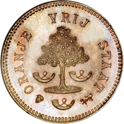 Penny, Orange Free State Patterns, 1874, Bronze obverse