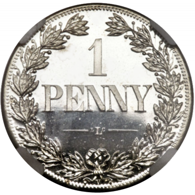 Penny, Orange Free State Patterns, 1888, Copper-Nickel - Elegant Reverse