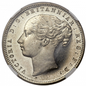 1P, Cape of Good Hope, 1889, Copper-Nickle - Long Horn Obverse