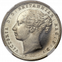 1P, Cape of Good Hope, 1889, Copper-Nickle - Short Horn obverse