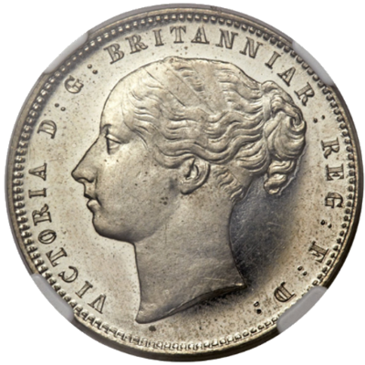 1P, Cape of Good Hope, 1889, Copper-Nickle - Short Horn obverse