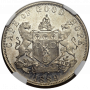1P, Cape of Good Hope, 1889, Copper-Nickle - Short Horn Reverse