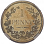 One Penny, Cape of Good Hope, 1889, Bronze - Long Horn Obverse