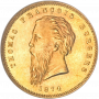 Pond, Zuid-Afrikaansche Republiek, 1874, Gold -  Fine Beard Obverse