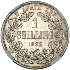 Shilling, Zuid-Afrikaanse Republiek, 1892, Silver Reverse