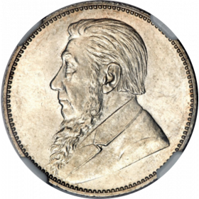 Shilling, Zuid-Afrikaanse Republiek, 1896, Silver obverse