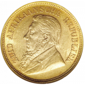 Halfpond, Zuid-Afrikaansche Republiek, 1896, Gold Obverse