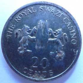 20 Cents, The Royal Swazi Casino, Date Unknown