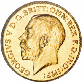 Ten Shillings, South Africa, 1926, Gold