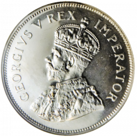 Two and Half Shillings, South Africa, 1925, Silver obverse