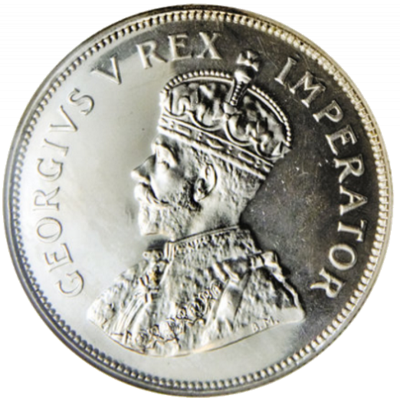 Two Shillings, South Africa, 1936, Silver obverse