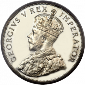 Two Shillings, South Africa, 1923, Silver obverse