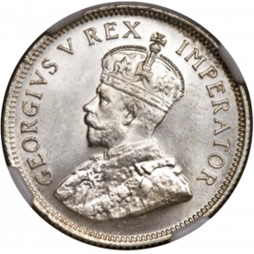 Shilling, South Africa, 1933, Silver obverse