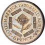 Sixpence, Zuid-Afrikaansche Republiek, 1930, Silver reverse