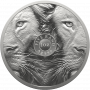 1oz South Africa, Big Five II Lion, 2022, Silver Reverse
