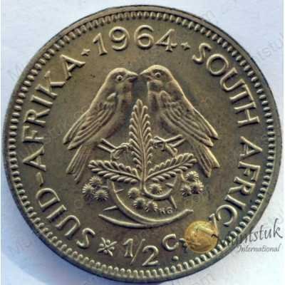 ½ Cent, South Africa, 1964