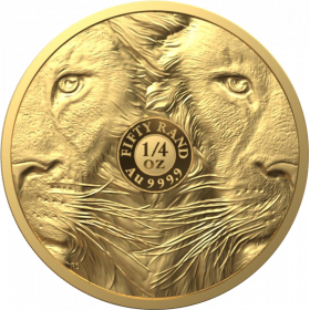 1/4 oz, South Africa, 2022, Gold, Big Five II - Lion Reverse