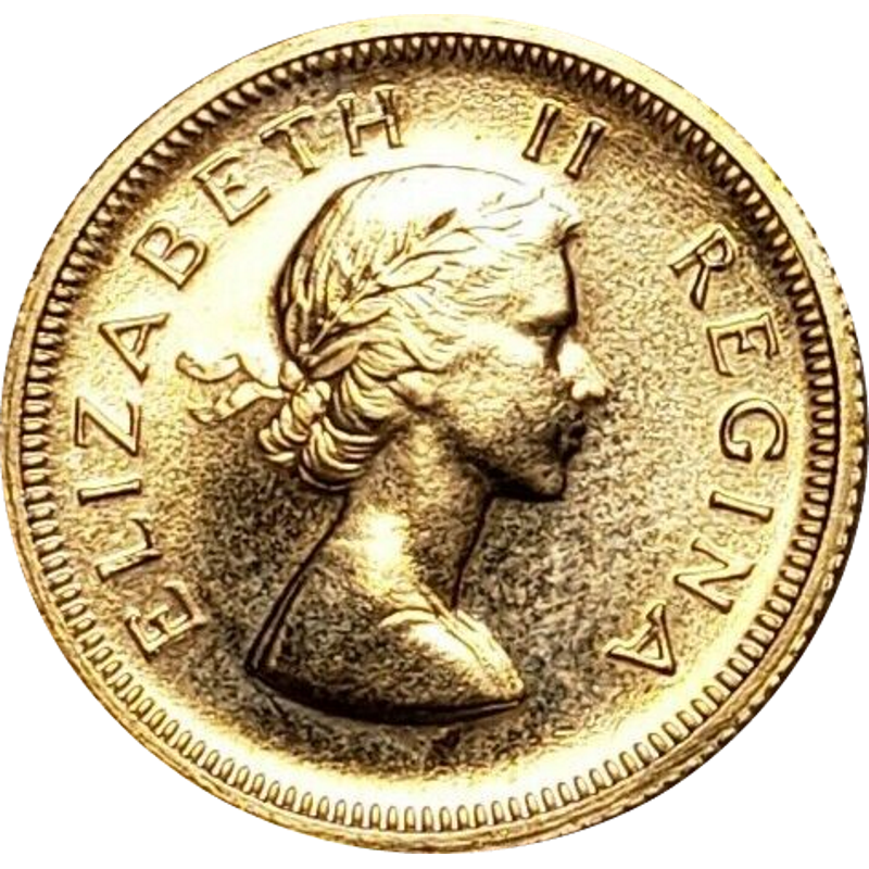 Pound, South Africa, 1958, Gold obverse