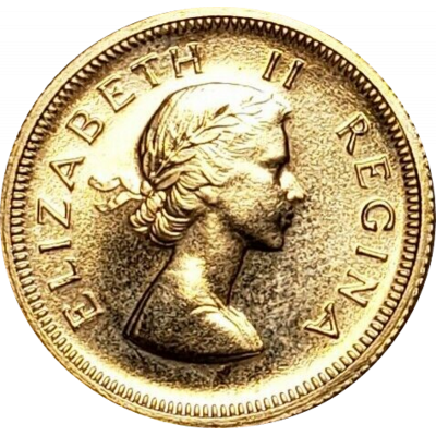 Pound, South Africa, 1957, Gold Obverse
