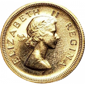 Pound, South Africa, 1955, Gold obverse