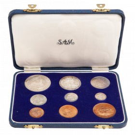 1954 SA Short Proof Set Box Open